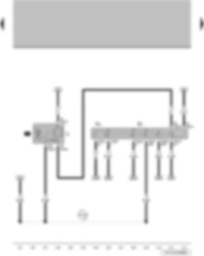 Wiring Diagram  VW PARATI 2014 - Hazard warning light switch - hazard warning light system warning lamp - turn signal relay