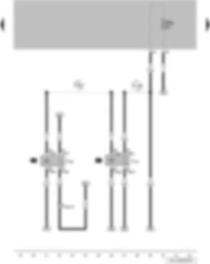 Wiring Diagram  VW PARATI 2013 - Radiator fan 2nd speed relay - fresh air blower and radiator fan relay