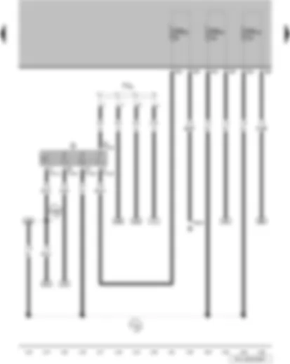 Wiring Diagram  VW PARATI 2010 - Ignition/starter switch - terminal 30 wiring junction