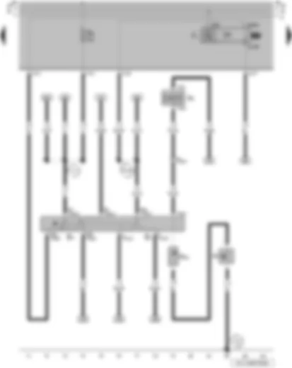 Wiring Diagram  VW PARATI 2006 - Turn signal switch - headlight dipper and flasher switch - horn or dual tone horn - horn activation contact ring - turn signal relay