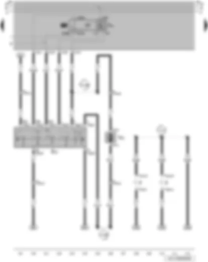 Wiring Diagram  VW PARATI 2006 - Intermittent wiper switch - automatic intermittent wash and wipe relay - windscreen and rear window washer pump - number plate light