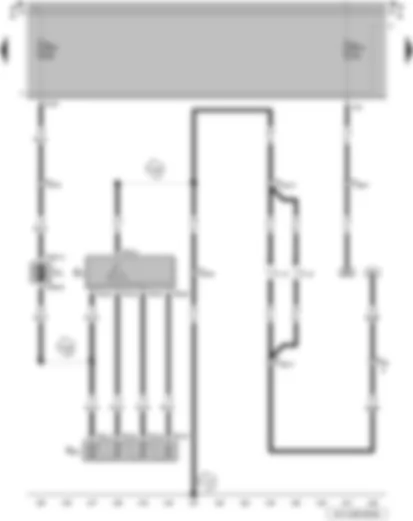 Wiring Diagram  VW PARATI 2006 - Fresh air blower switch - fresh air regulator illumination bulb - fresh air blower series resistor with overheating fuse - fresh air blower