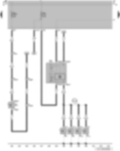 Wiring Diagram  VW PARATI 2006 - Driver door contact switch - front passenger door contact switch - reversing light switch - rear left door contact switch - rear right door contact switch - front interior light