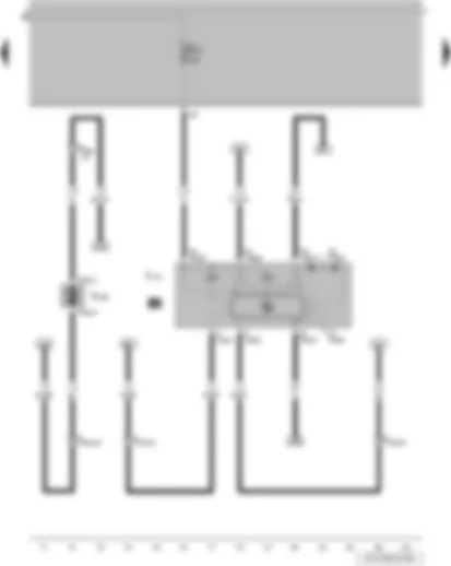 Wiring Diagram  VW PARATI 2006 - Central locking system relay - front passenger side window regulator motor