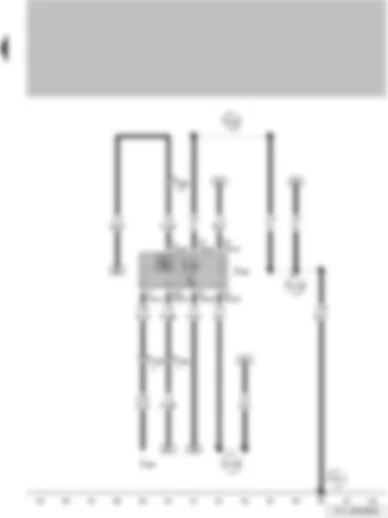 Wiring Diagram  VW PARATI 2009 - Relay for air conditioning system - diesel engine