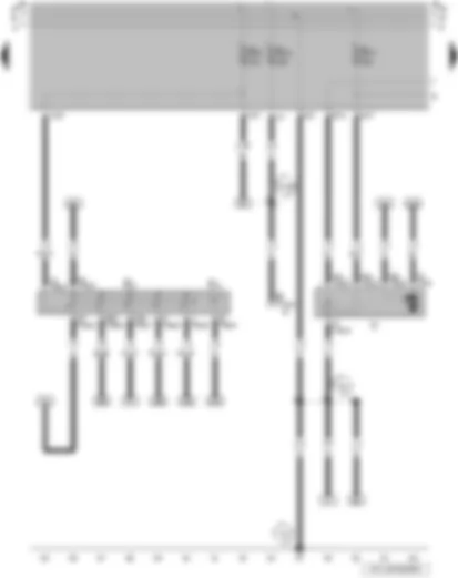 Wiring Diagram  VW PARATI 2006 - Hazard warning light switch - hazard warning light system warning lamp - windscreen wiper motor