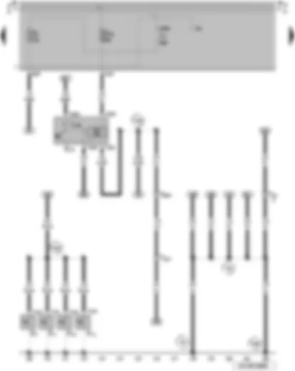 Wiring Diagram  VW PARATI 2006 - Heated rear window switch - driver door contact switch - front passenger door contact switch - rear left door contact switch - heated rear window switch illumination bulb