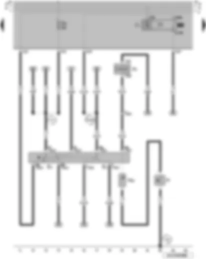 Wiring Diagram  VW PARATI 2006 - Turn signal switch - headlight dipper and flasher switch - horn plate - horn or dual tone horn - horn activation contact ring - turn signal relay
