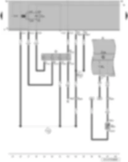Wiring Diagram  VW PARATI 2010 - Ignition/starter switch - coolant shortage indicator sender - X-contact relief relay - control unit in dash panel insert - dash panel insert - alternator warning lamp