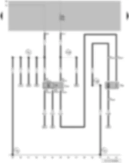Wiring Diagram  VW PARATI 2011 - Fresh air blower and radiator fan relay - radiator fan on right
