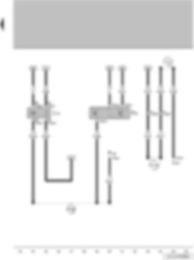 Wiring Diagram  VW PARATI 2011 - Radiator fan thermal switch - radiator fan 2nd speed relay