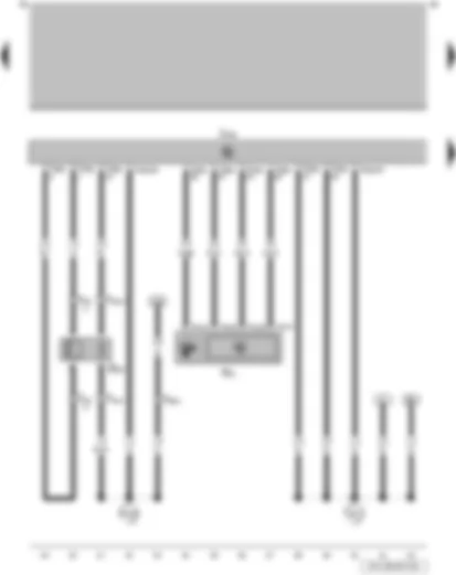 Wiring Diagram  VW PARATI 2010 - Lambda probe - engine control unit - idling speed stabilisation valve