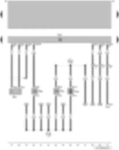 Wiring Diagram  VW PARATI 2009 - Fuel pump for cold start - knock sensor 1 - engine control unit