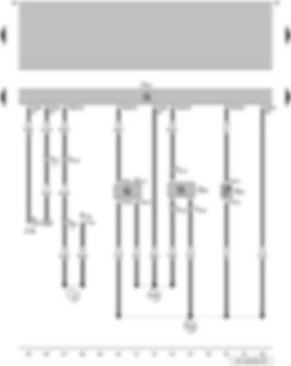 Wiring Diagram  VW PARATI 2014 - Engine speed sender - coolant temperature display sender - throttle valve positioner sender - engine control unit