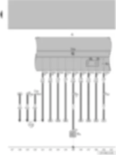 Wiring Diagram  VW PARATI 2014 - Oil pressure switch - fuel gauge - coolant temperature gauge - control unit in dash panel insert - dash panel insert