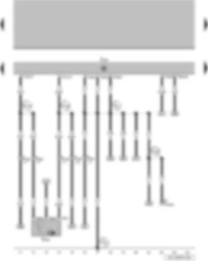 Wiring Diagram  VW PARATI 2014 - Convenience system central control unit - front passenger door central locking deadlock function motor