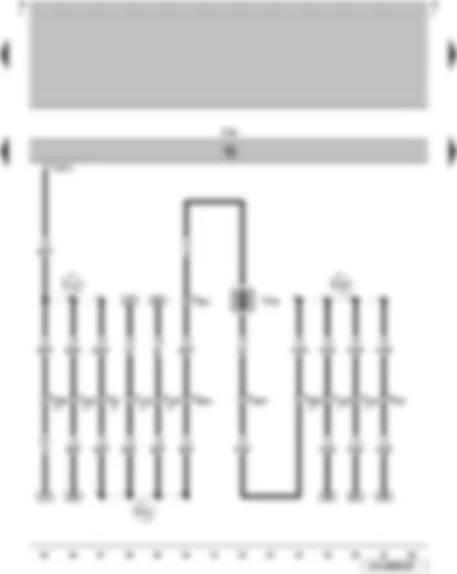 Wiring Diagram  VW PARATI 2014 - Convenience system central control unit - rear lid lock motor