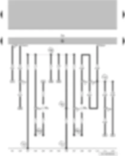 Wiring Diagram  VW PARATI 2006 - Alarm system control unit - rear left turn signal bulb - rear right turn signal bulb