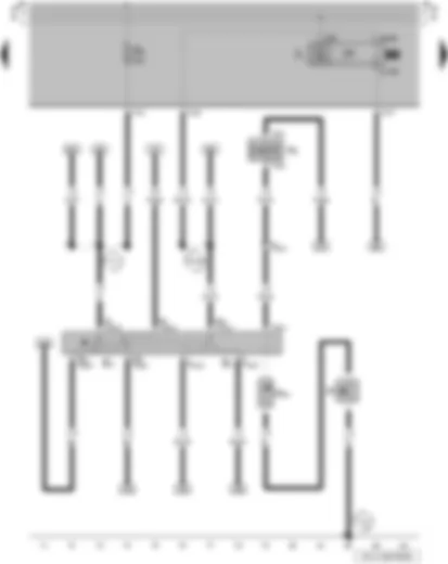 Wiring Diagram  VW PARATI 2008 - Turn signal switch - headlight dipper and flasher switch - horn or dual tone horn - horn activation contact ring - turn signal relay