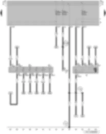 Wiring Diagram  VW PARATI 2014 - Hazard warning light switch - hazard warning light system warning lamp - windscreen wiper motor