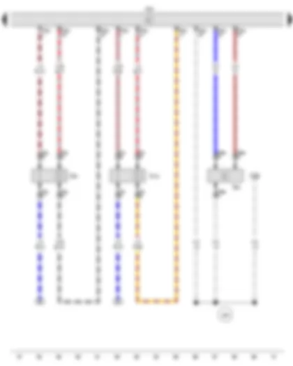 Wiring Diagram  VW PARATI 2014 - Engine speed sender - Lambda probe - Lambda probe after catalytic converter - Engine control unit