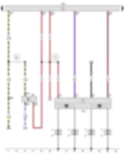 Wiring Diagram  VW PARATI 2014 - Speedometer sender - Engine control unit - Ignition transformer - Spark plug connector - Spark plugs