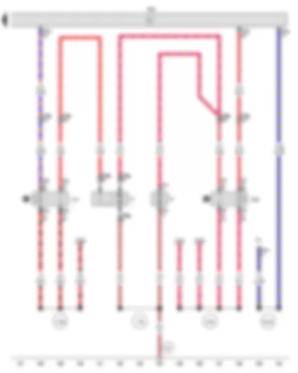 Wiring Diagram  VW PARATI 2012 - Radiator fan 2nd speed relay - Fresh air blower and radiator fan relay - Engine control unit - Radiator fan