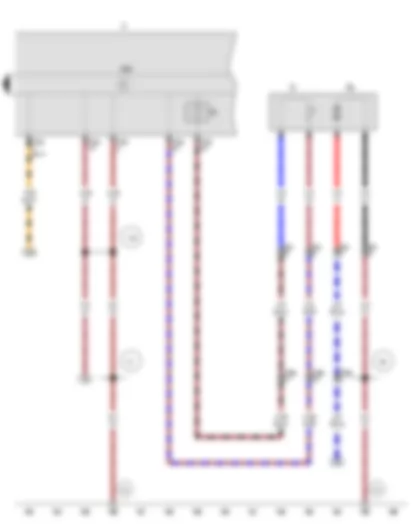 Wiring Diagram  VW PARATI 2014 - Fuel gauge sender - Fuel gauge - Fuel system pressurisation pump - Control unit in dash panel insert - Dash panel insert