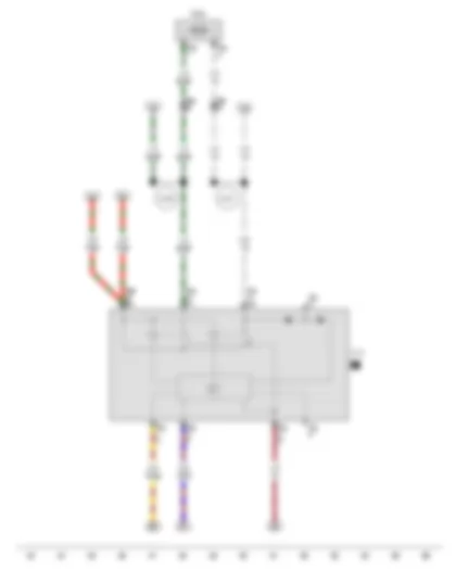 Wiring Diagram  VW PARATI 2012 - Central locking system relay - Front passenger door power latching motor