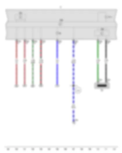 Wiring Diagram  VW PARATI 2012 - Immobiliser reader coil - Speedometer - Control unit in dash panel insert - Immobiliser control unit - Dash panel insert - Alternator warning lamp - Immobiliser warning lamp