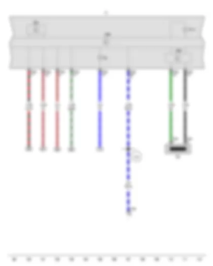 Wiring Diagram  VW PARATI 2014 - Immobiliser reader coil - Speedometer - Control unit in dash panel insert - Immobiliser control unit - Dash panel insert - Alternator warning lamp - Immobiliser warning lamp