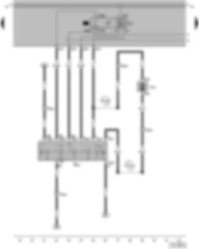 Wiring Diagram  VW PARATI 2005 - Intermittent wiper switch - Automatic intermittent wash/wipe relay - Windscreen and rear window washer pump