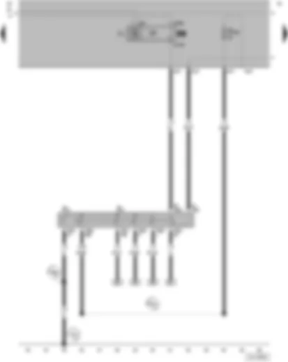 Wiring Diagram  VW PARATI 2004 - Hazard warning light switch - Hazard warning light system warning lamp
