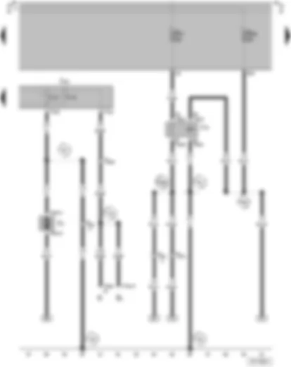 Wiring Diagram  VW PARATI 2005 - Air conditioning system relay - Air conditioning system control unit - Fresh air regulation light bulb - Fresh air blower