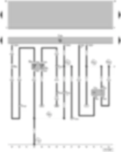 Wiring Diagram  VW PARATI 2005 - Coolant temperature sender - Coolant temperature sender - Glow plug relay - Diesel direct injection system control unit - Temperature sensor II series resistor