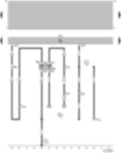Wiring Diagram  VW PARATI 2001 - Coolant temperature sender - Coolant temperature sender - Diesel direct injection system control unit - Temperature sensor II series resistor