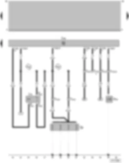 Wiring Diagram  VW PARATI 2000 - Glow plug relay - Diesel direct injection system control unit - Altitude correction solenoid valve - Engine glow plug