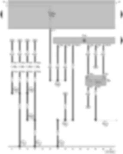 Wiring Diagram  VW PARATI 2003 - Window regulator switch - front right - Control unit for window regulator/vent windows and sliding sunroof - Turn signal bulb - front left - Turn signal bulb - rear left  - Turn signal bulb - front right  - Turn signal bulb - rear right
