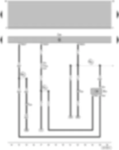 Wiring Diagram  VW PARATI 2003 - Speedometer sender (Hall sender on gearbox) - 1AV control unit (injection system) - Push-in bridge