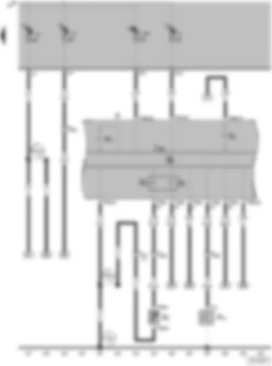 Wiring Diagram  VW PARATI 2003 - Oil pressure switch - Fuel gauge - Coolant temperature sender - Coolant temperature gauge - Dash panel insert - Alternator warning lamp - Oil pressure warning lamp