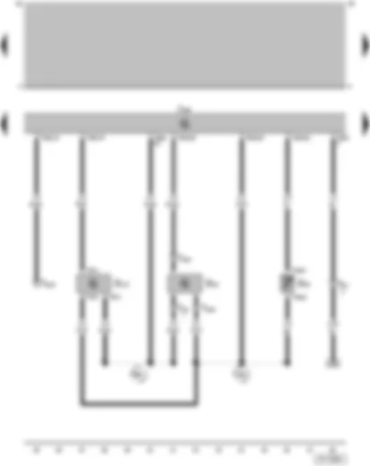 Wiring Diagram  VW PARATI 2005 - Engine speed sender - Coolant temperature sender - Throttle valve positioner sender - 4AV/4CV (injection system) control unit