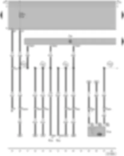 Wiring Diagram  VW PARATI 2005 - Alarm system control unit - Front passenger door central locking motor (Safe)