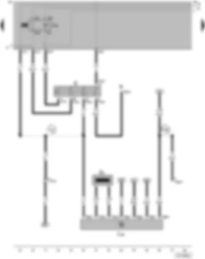 Wiring Diagram  VW PARATI 2003 - Comutador de ignição e partida - Bobina de leitura para imobilizador - Relé aliviador para contato X - Aparelho de comando do imobilizador