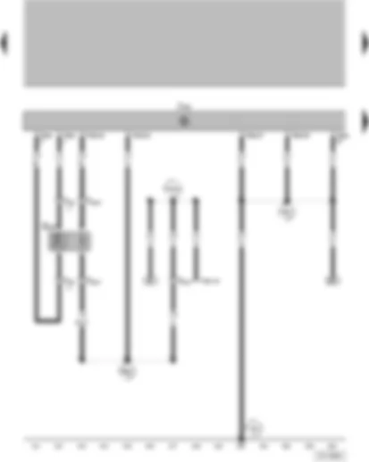 Wiring Diagram  VW PARATI 2003 - Sonda lambda - Aparelho de comando p/ 4AV/4CV (sistema de injeção)