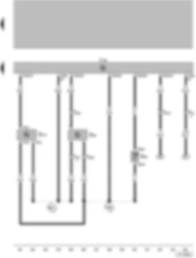 Wiring Diagram  VW PARATI 2003 - Transmissor das rotações do motor - Transmissor p/temperatura do líquido de arrefecimento - Transmissor p/posicionador da válvula borboleta do acelerador