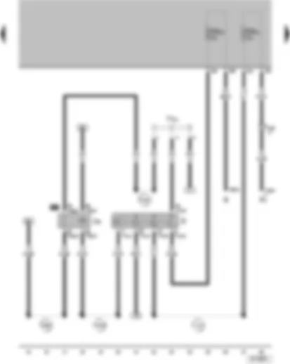 Wiring Diagram  VW PARATI 2008 - Ignition/starter switch - X-contact relief relay - terminal 30 wiring junction