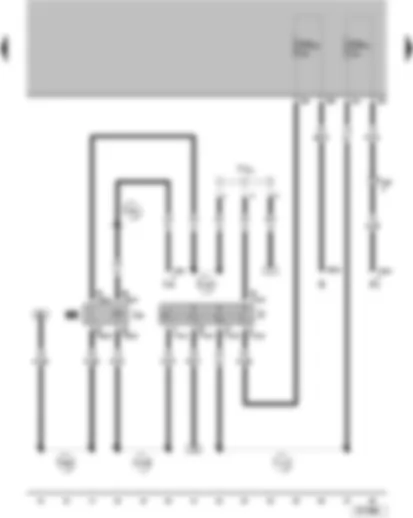 Wiring Diagram  VW PARATI 2009 - Ignition/starter switch - X-contact relief relay - terminal 30 wiring junction