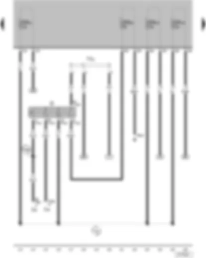 Wiring Diagram  VW PARATI 2009 - Ignition/starter switch - terminal 30 wiring junction