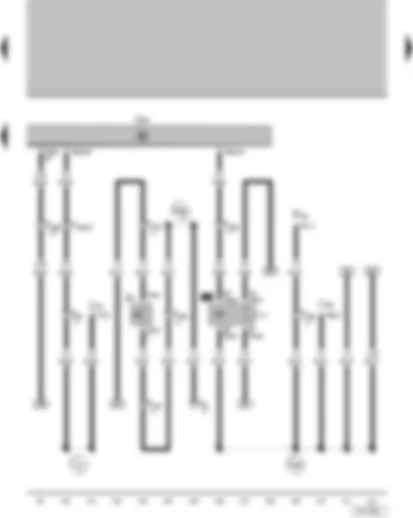 Wiring Diagram  VW PARATI 2011 - Reversing light switch - fuel pump relay - engine control unit