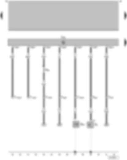 Wiring Diagram  VW PARATI 2014 - Driver door contact switch - engine control unit - temperature sensor 2 series resistor - altitude correction solenoid valve